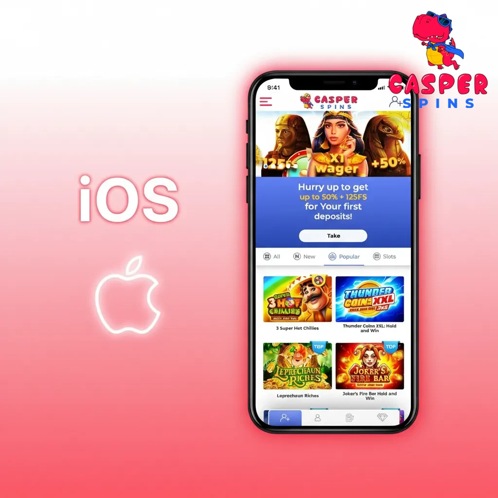 Graphic showing how to add Casper Spins PWA to iOS home screen via Safari Share. Add to Home Screen.