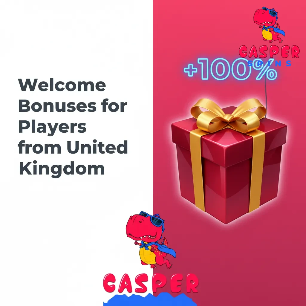 Welcome bonus for UK players: 50% match + 125 free spins in GBP, Union Jack background