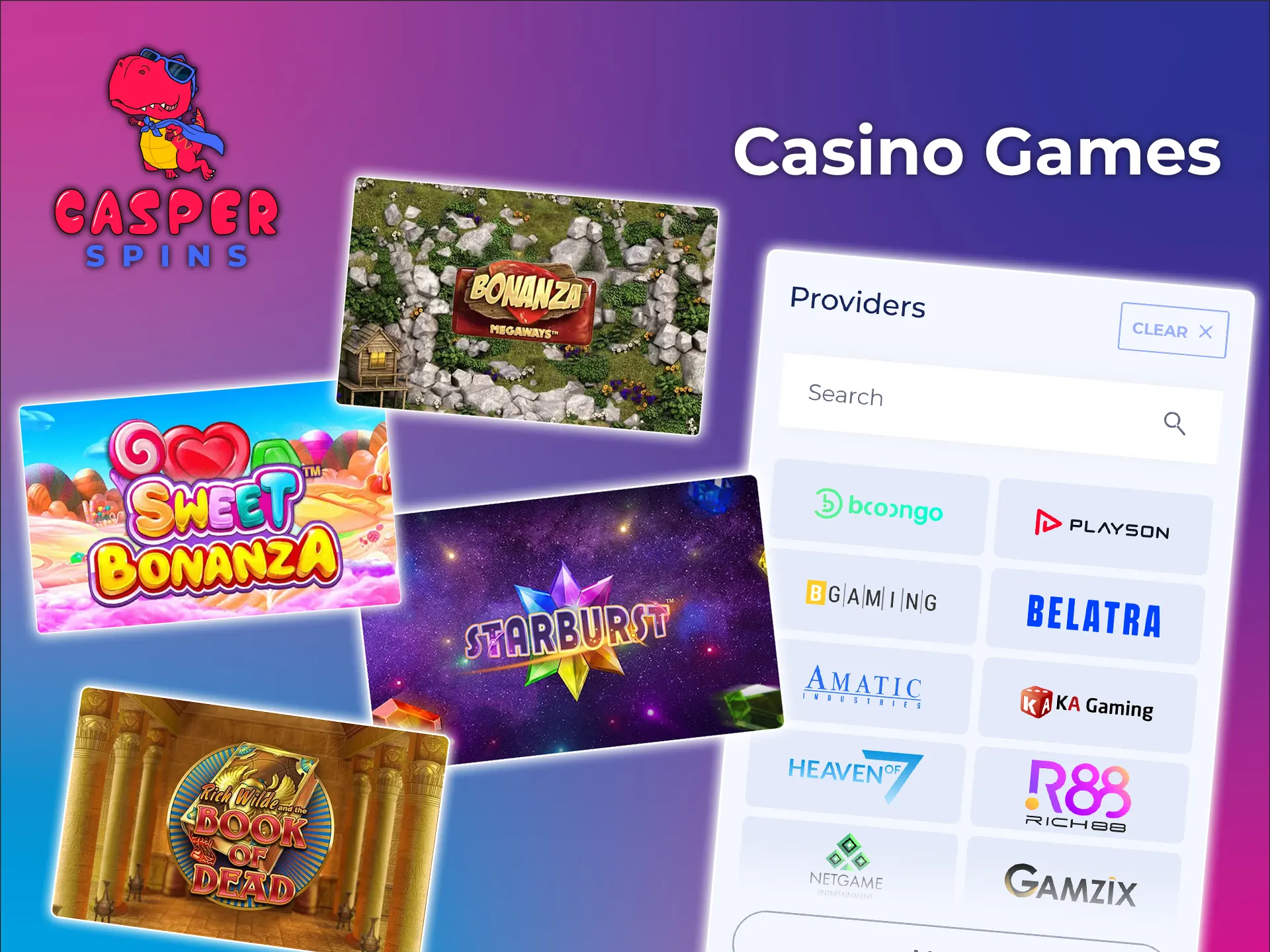 Try your luck at the Casper Spins Casino.