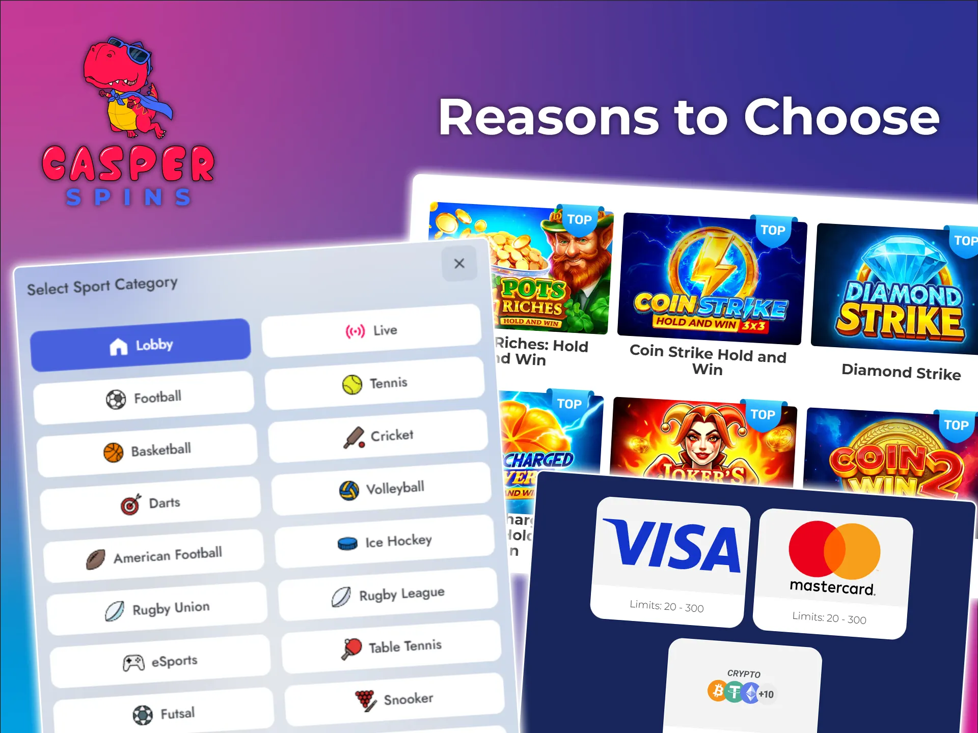 Discover the reasons to choose Casper Spins Casino.