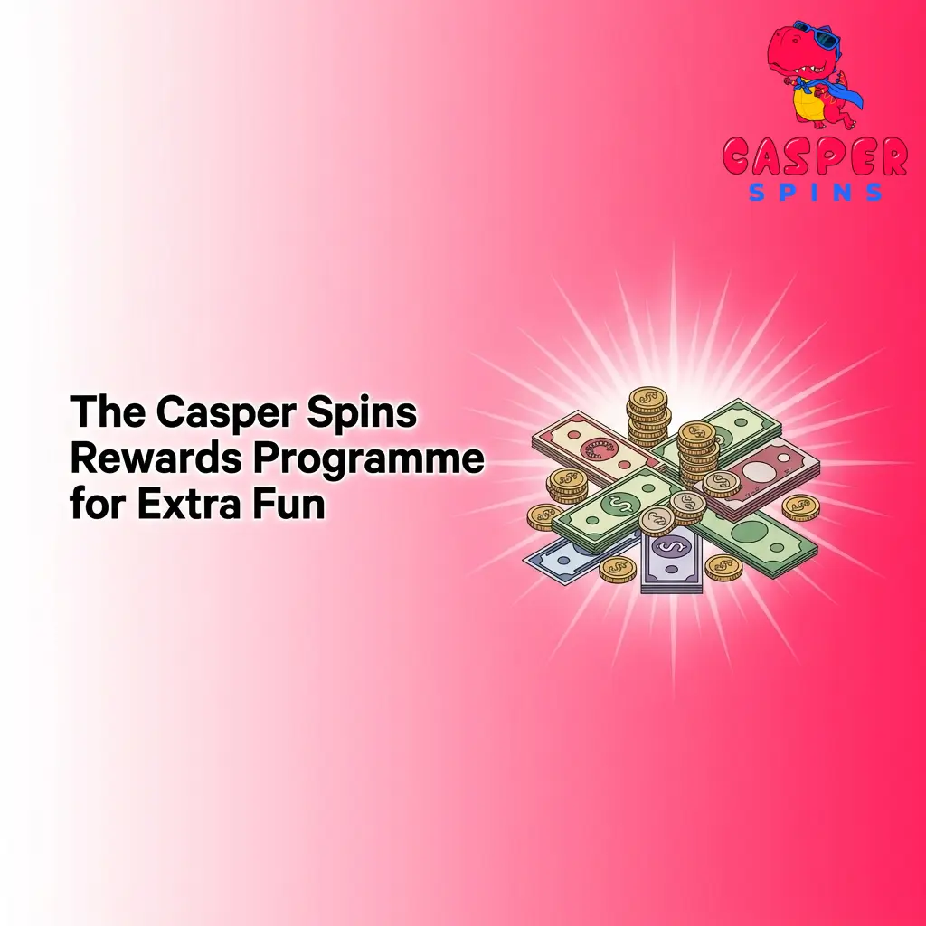 Casper Spins rewards programme overview showing welcome offer, reload bonuses, free spins and cashback deals